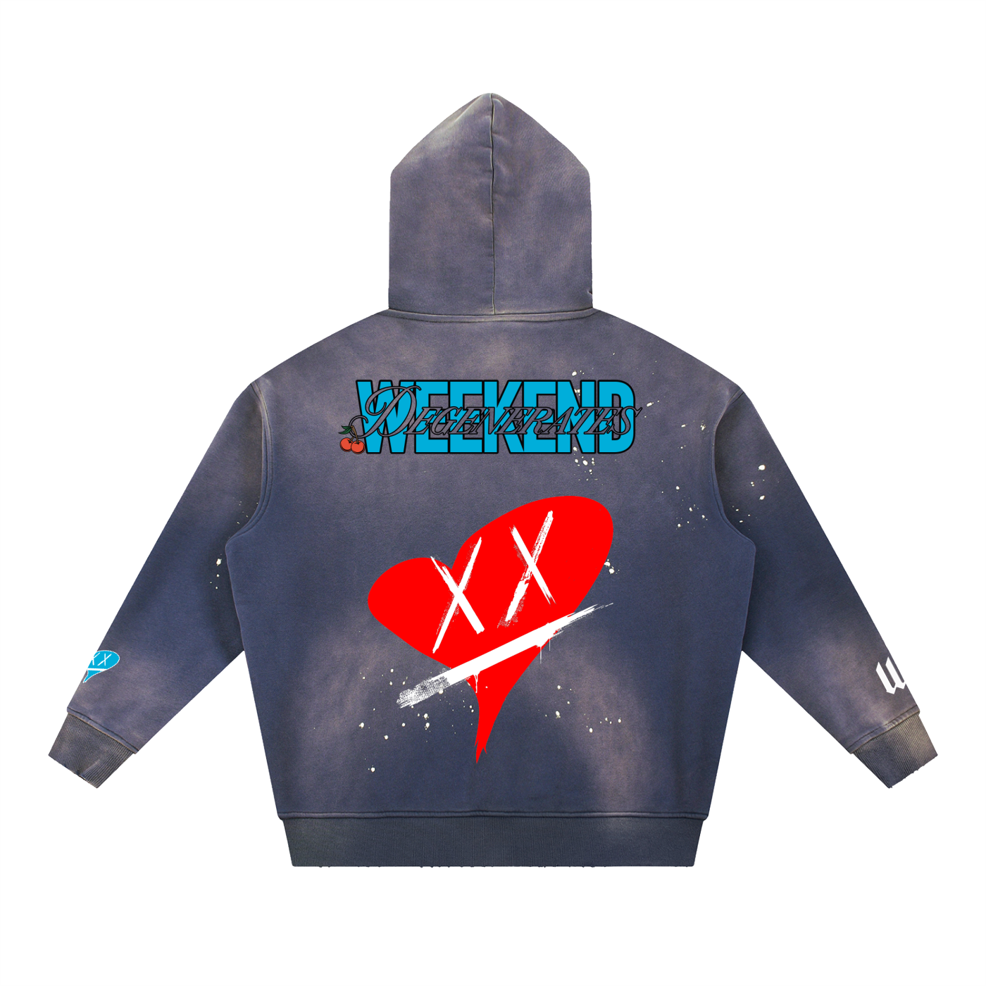Hearts and Cherries Fleece Hoodie