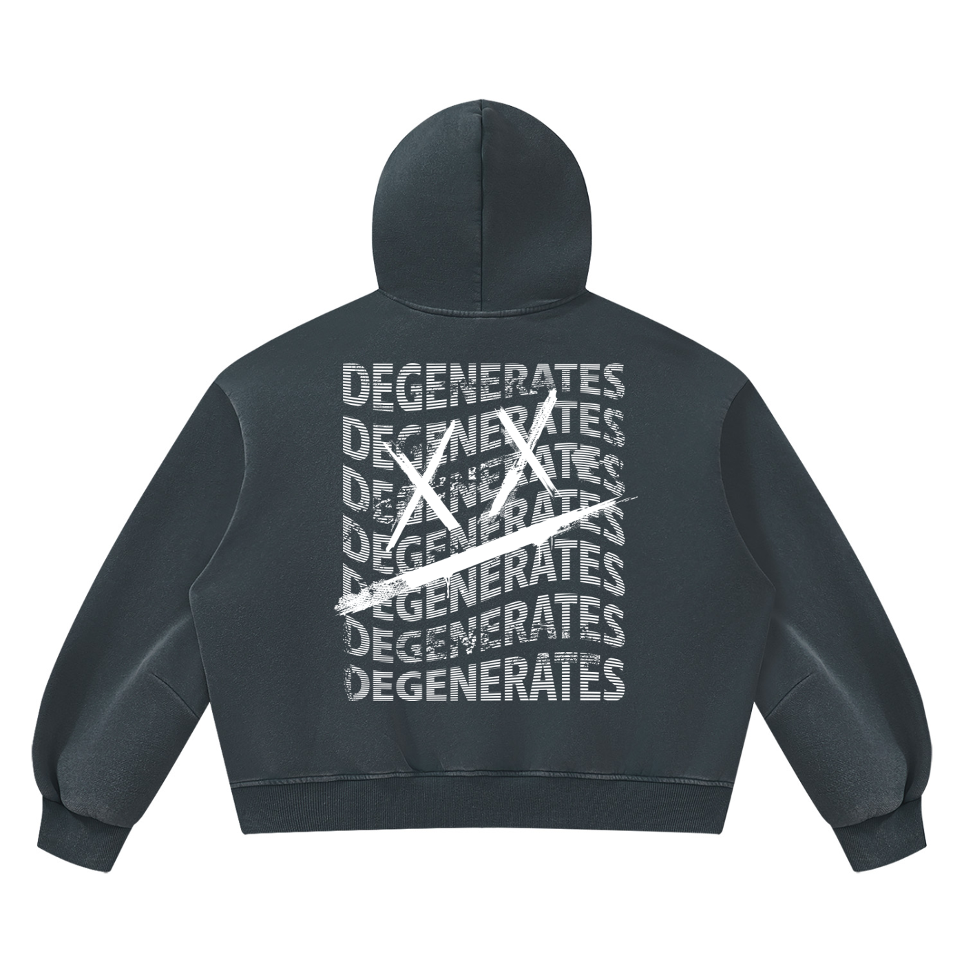 The First Vintage Wash Boxy Fleece Hoodie