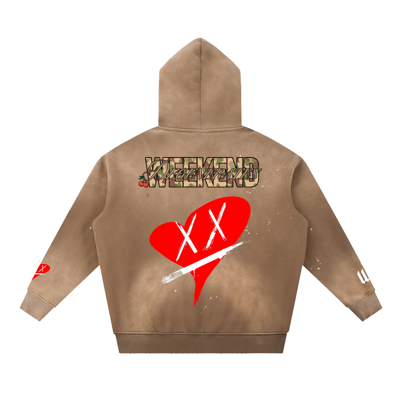 Hearts and Cherries Fleece Hoodie