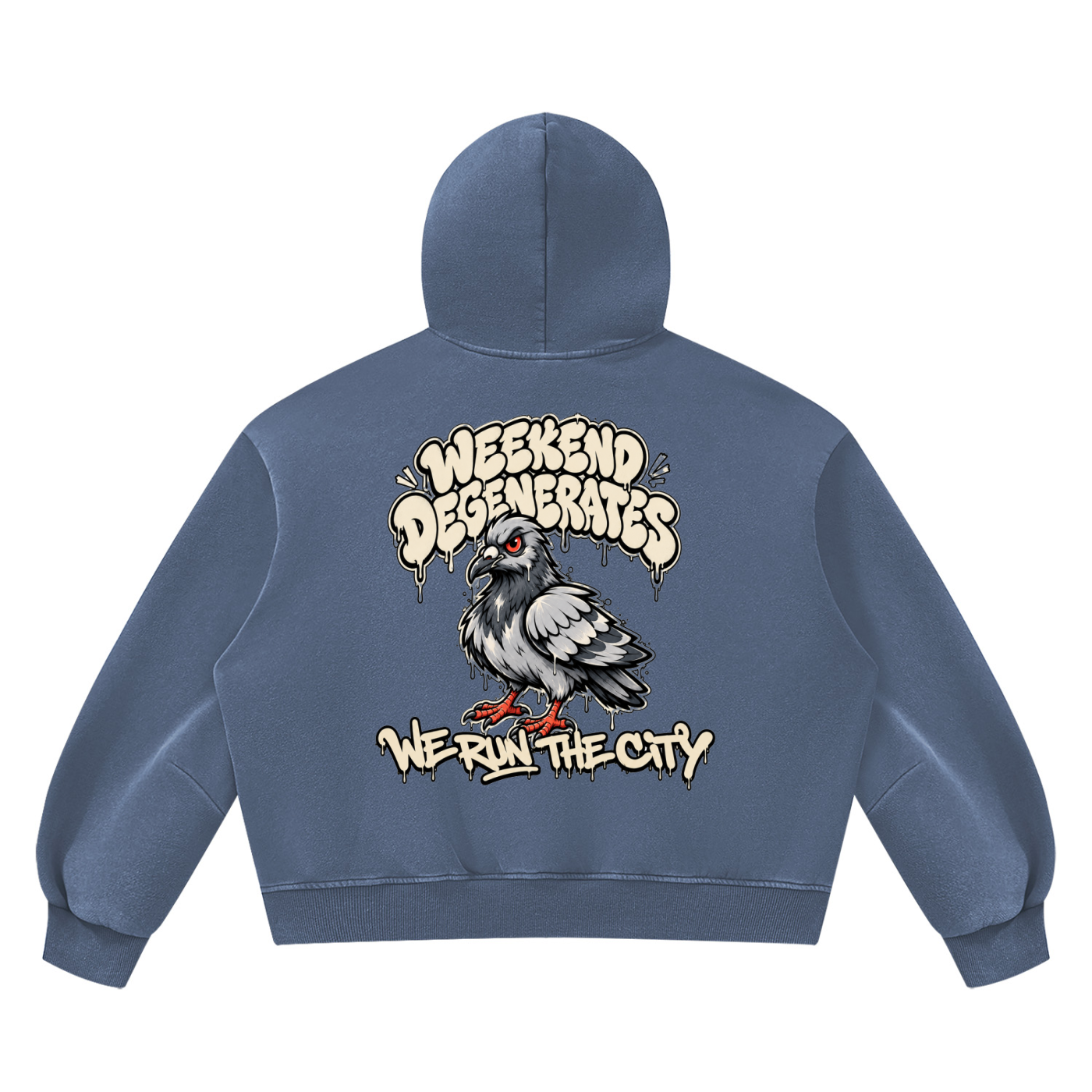 Pigeon Vintage Wash Boxy Fleece Hoodie