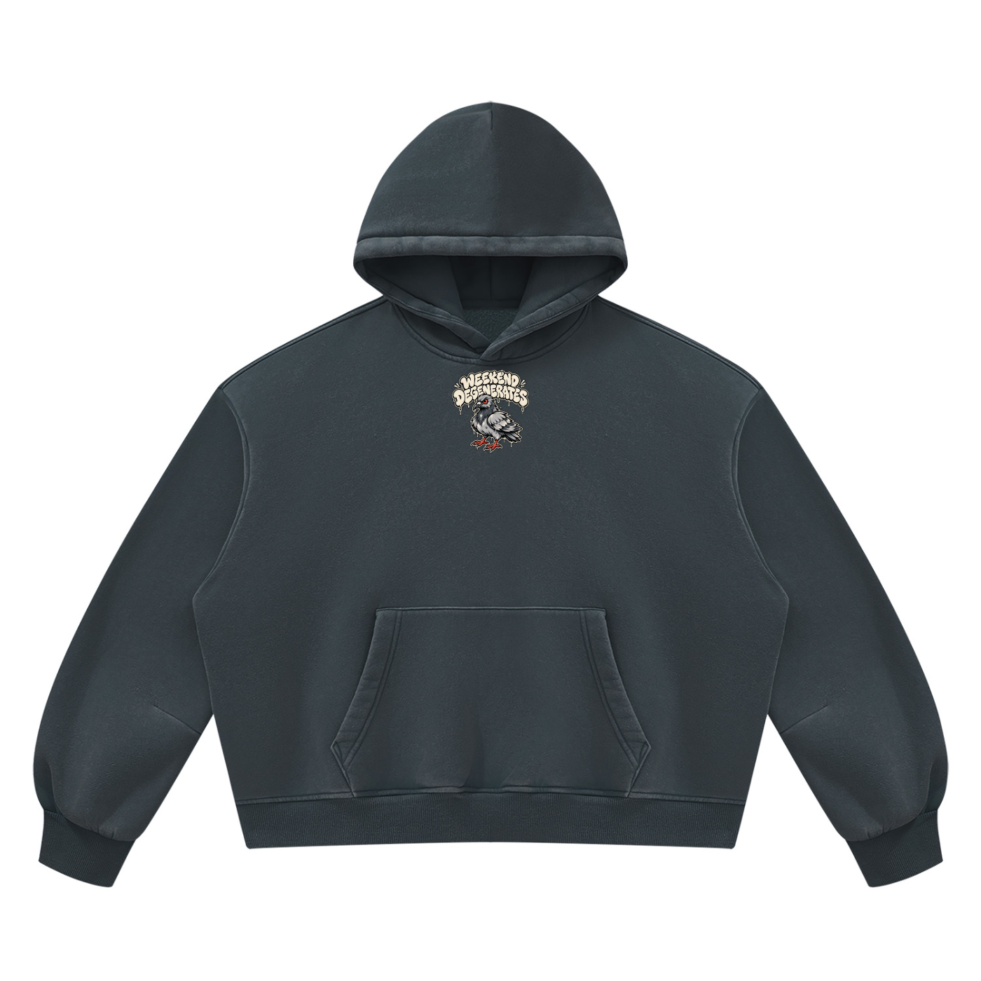 Pigeon Vintage Wash Boxy Fleece Hoodie