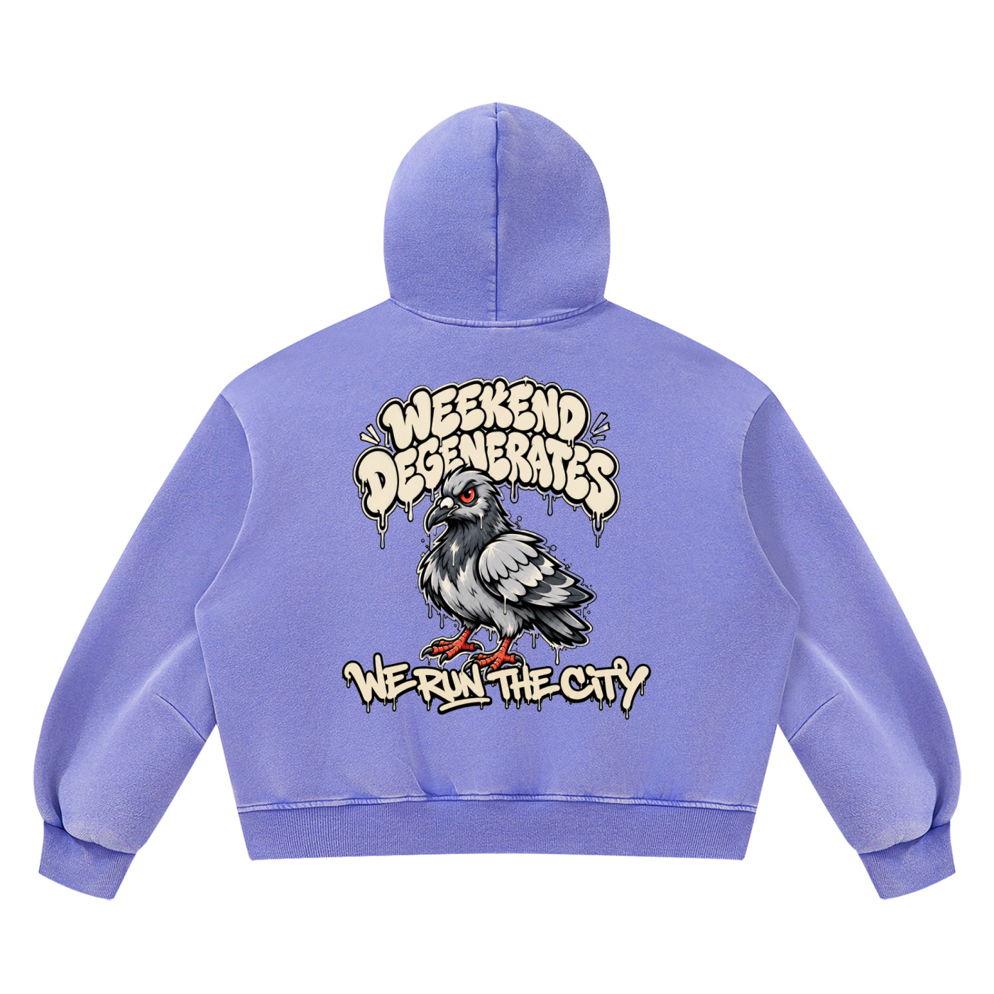 Pigeon Vintage Wash Boxy Fleece Hoodie