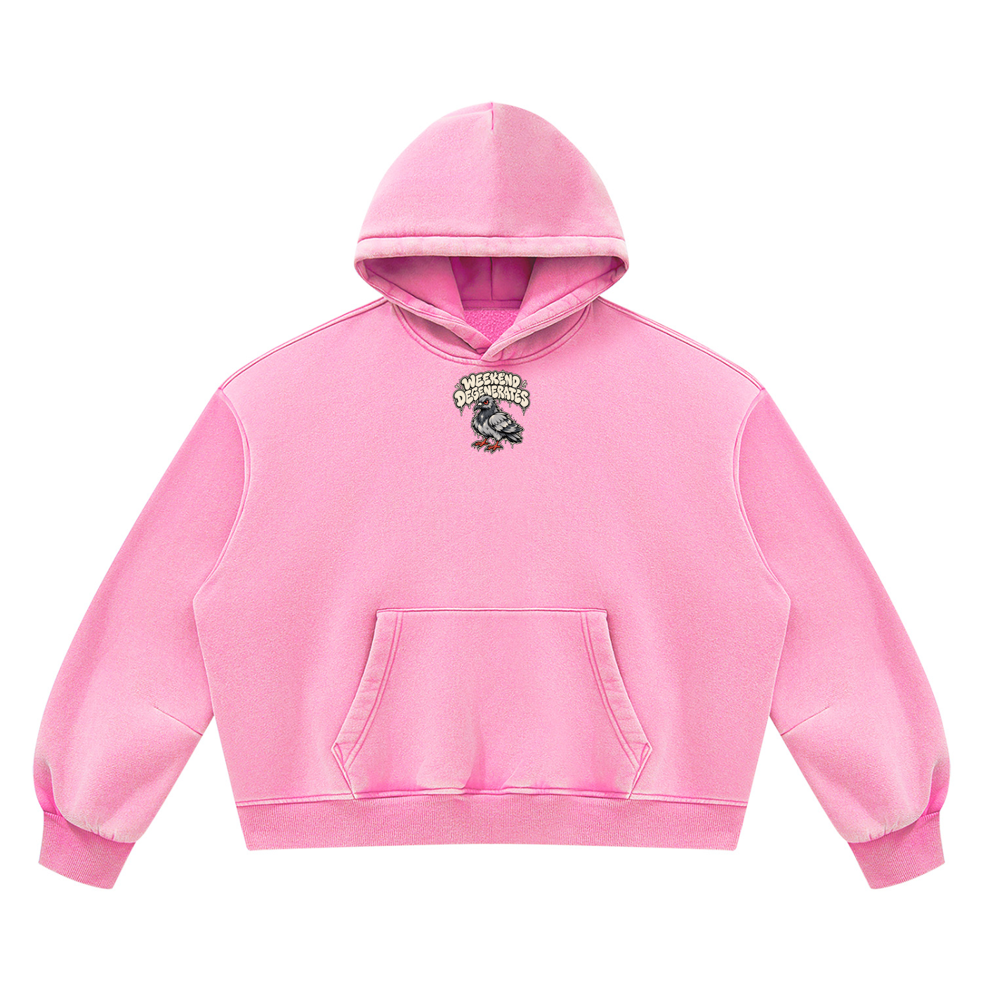 Pigeon Vintage Wash Boxy Fleece Hoodie
