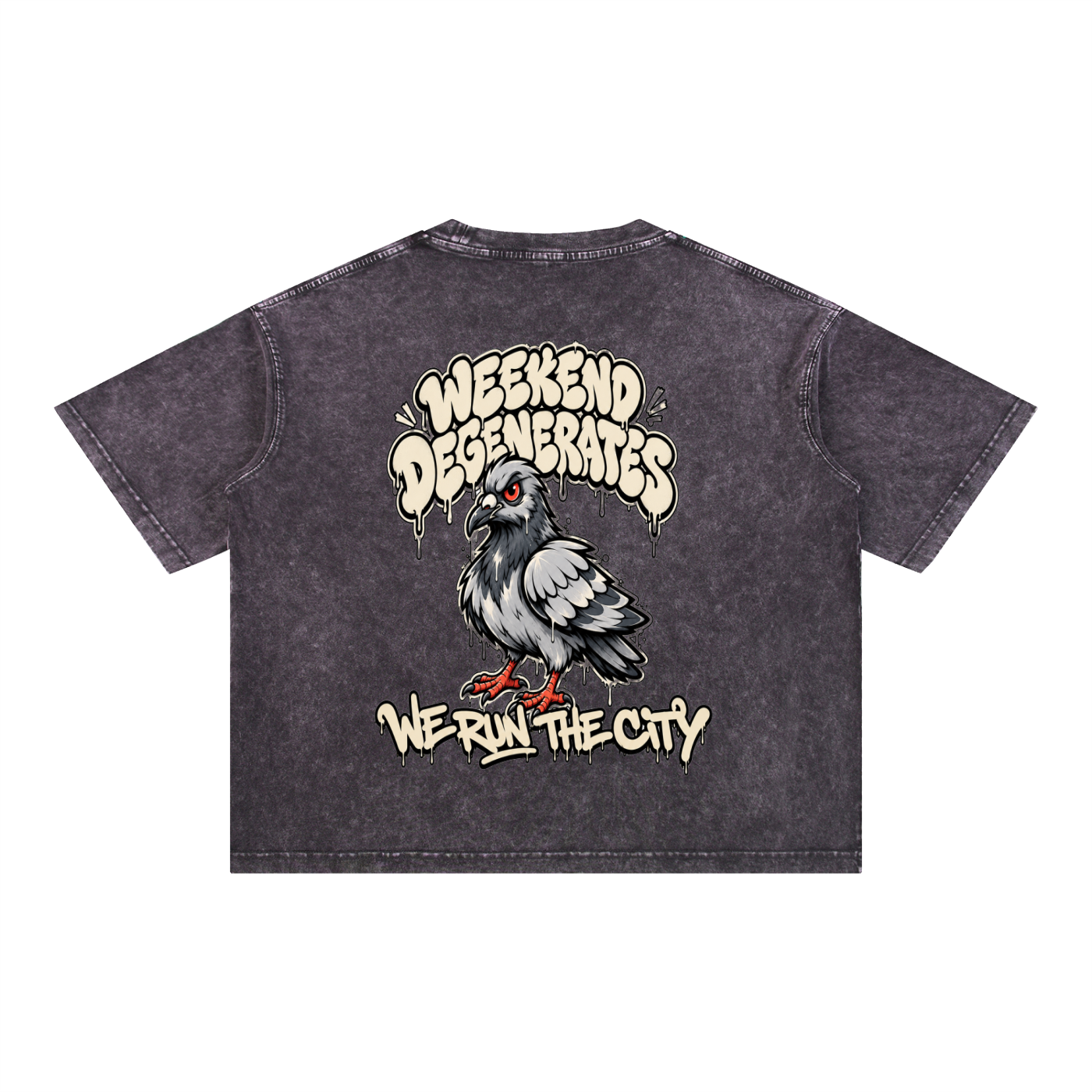 Pigeon Boxy Cotton T-Shirt