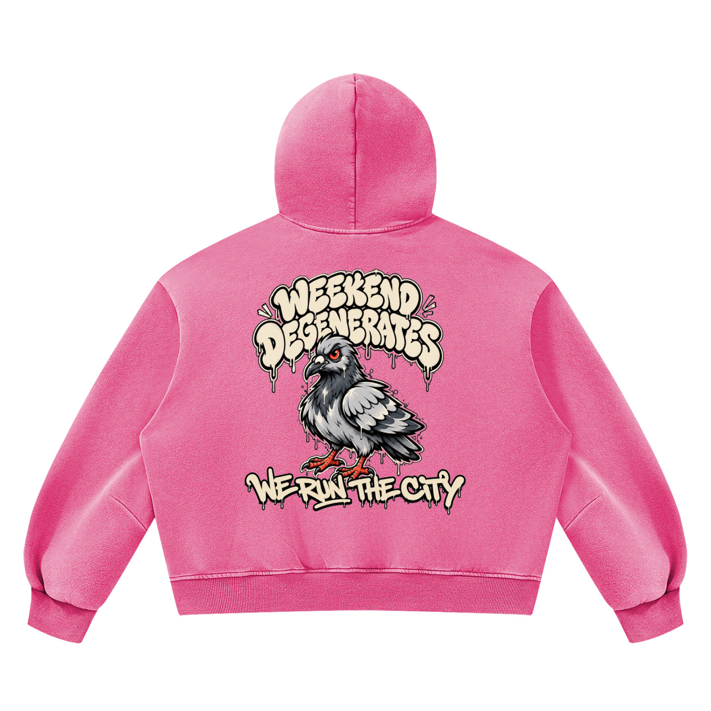 Pigeon Vintage Wash Boxy Fleece Hoodie