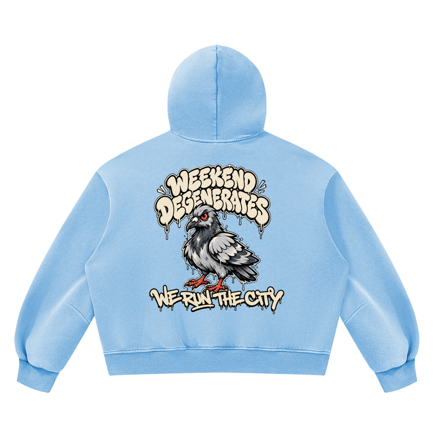 Pigeon Vintage Wash Boxy Fleece Hoodie