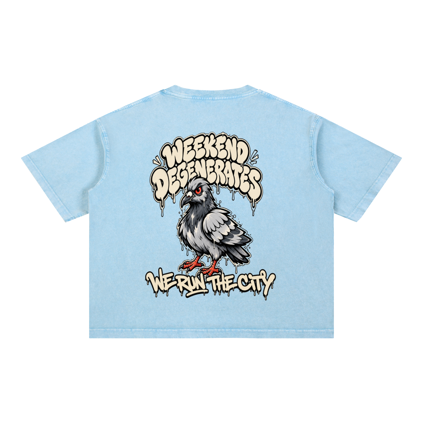Pigeon Boxy Cotton T-Shirt