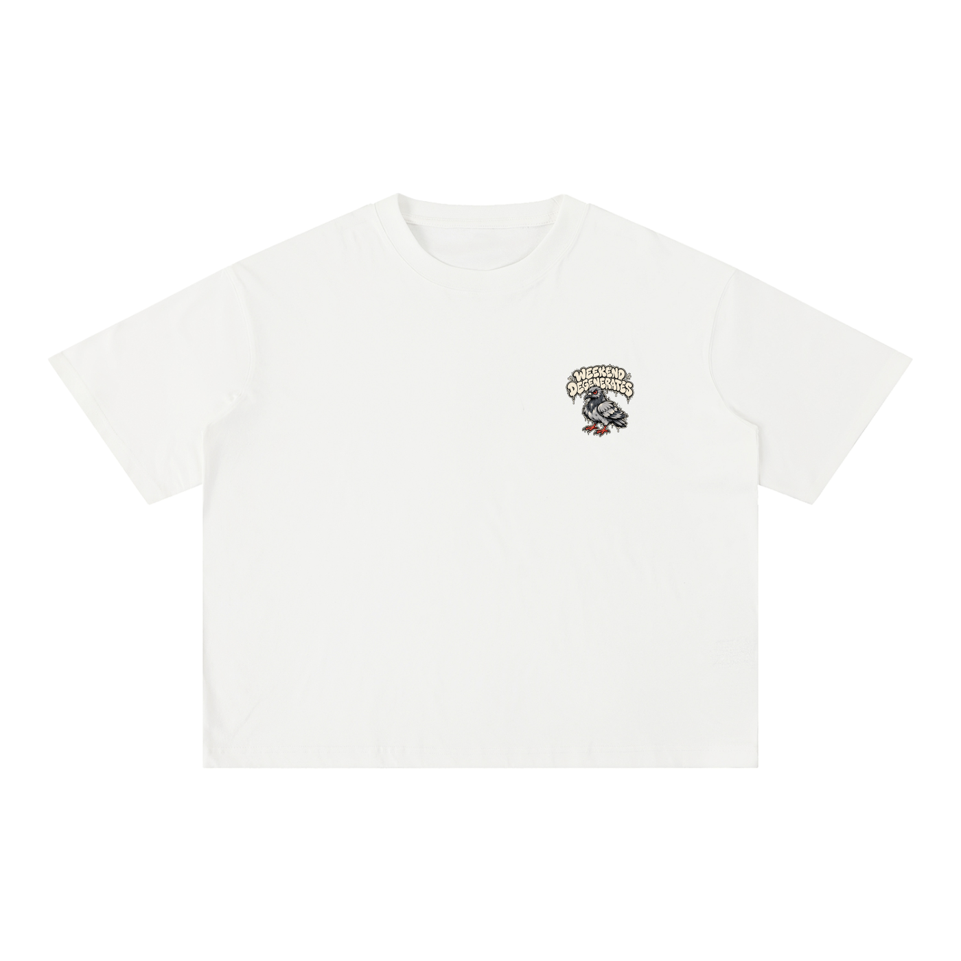 Pigeon Boxy Cotton T-Shirt