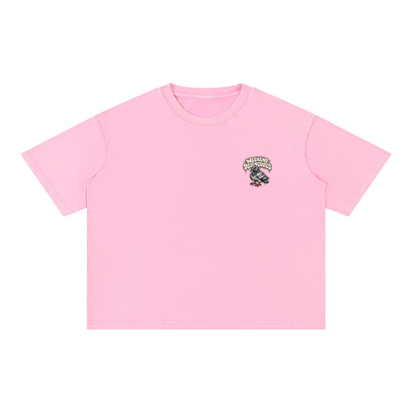 Pigeon Boxy Cotton T-Shirt