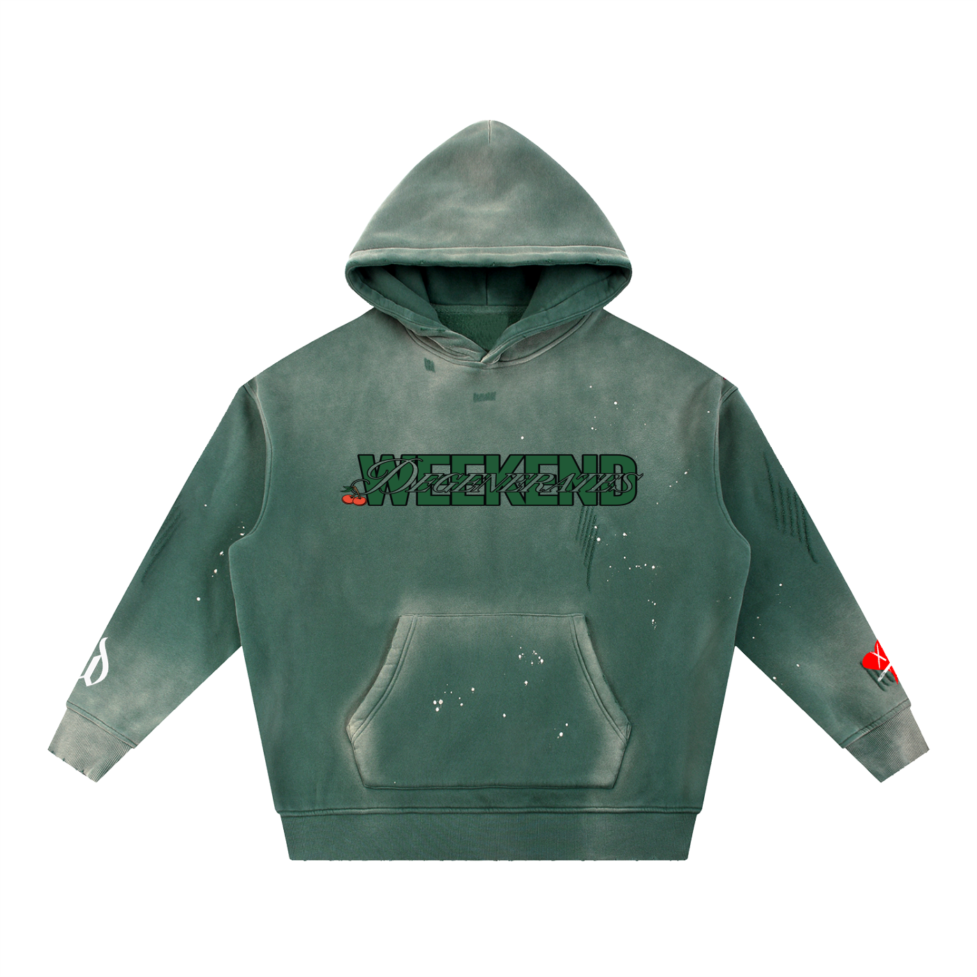 Hearts and Cherries Fleece Hoodie