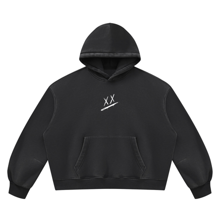 The First Vintage Wash Boxy Fleece Hoodie