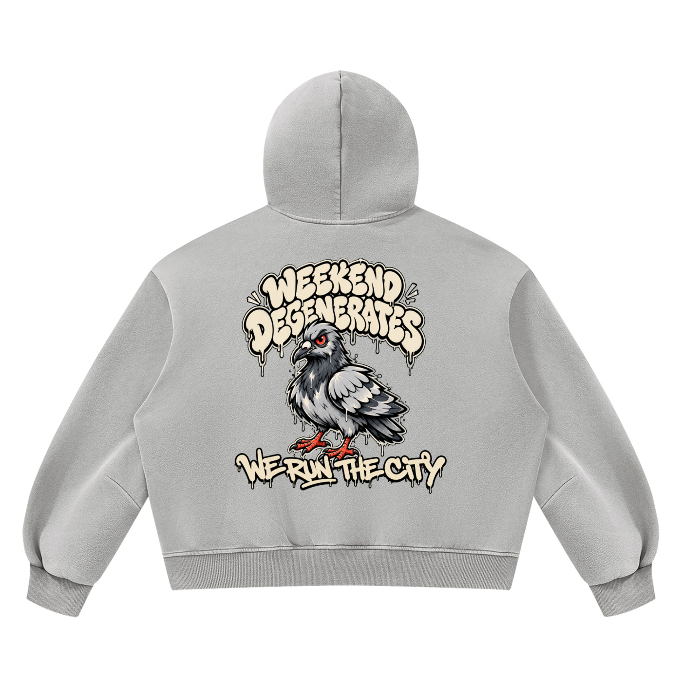 Pigeon Vintage Wash Boxy Fleece Hoodie