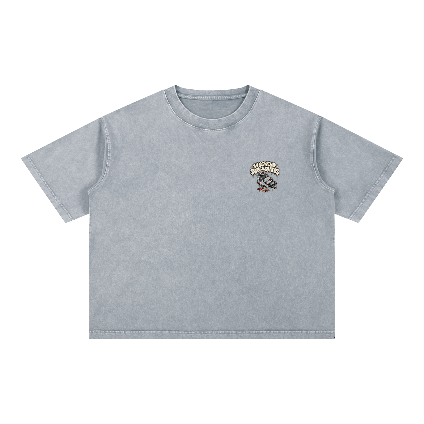 Pigeon Boxy Cotton T-Shirt