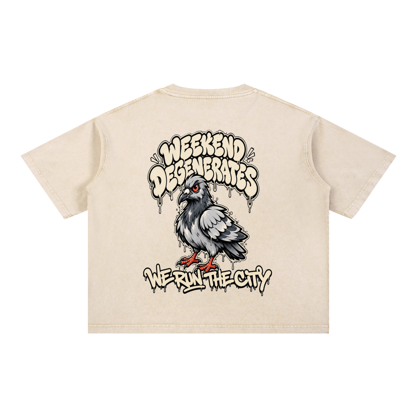 Pigeon Boxy Cotton T-Shirt
