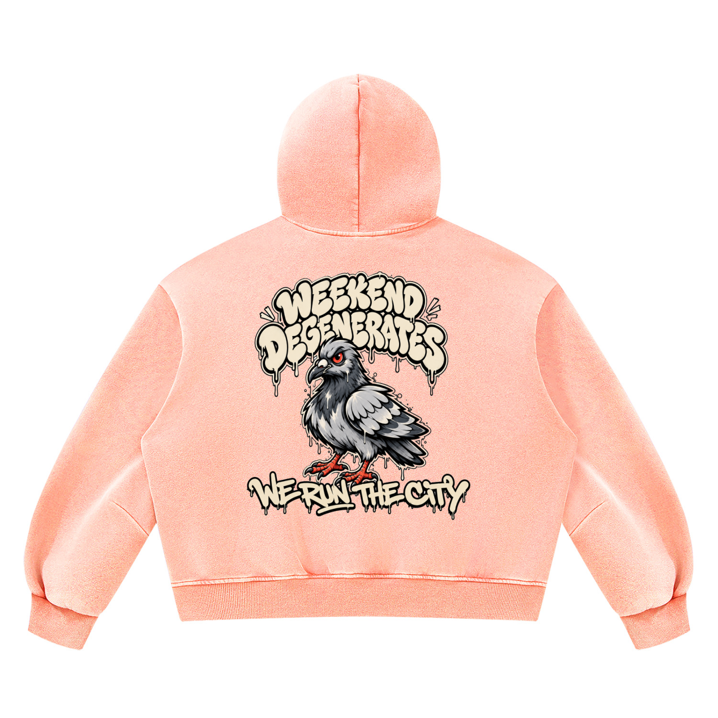 Pigeon Vintage Wash Boxy Fleece Hoodie