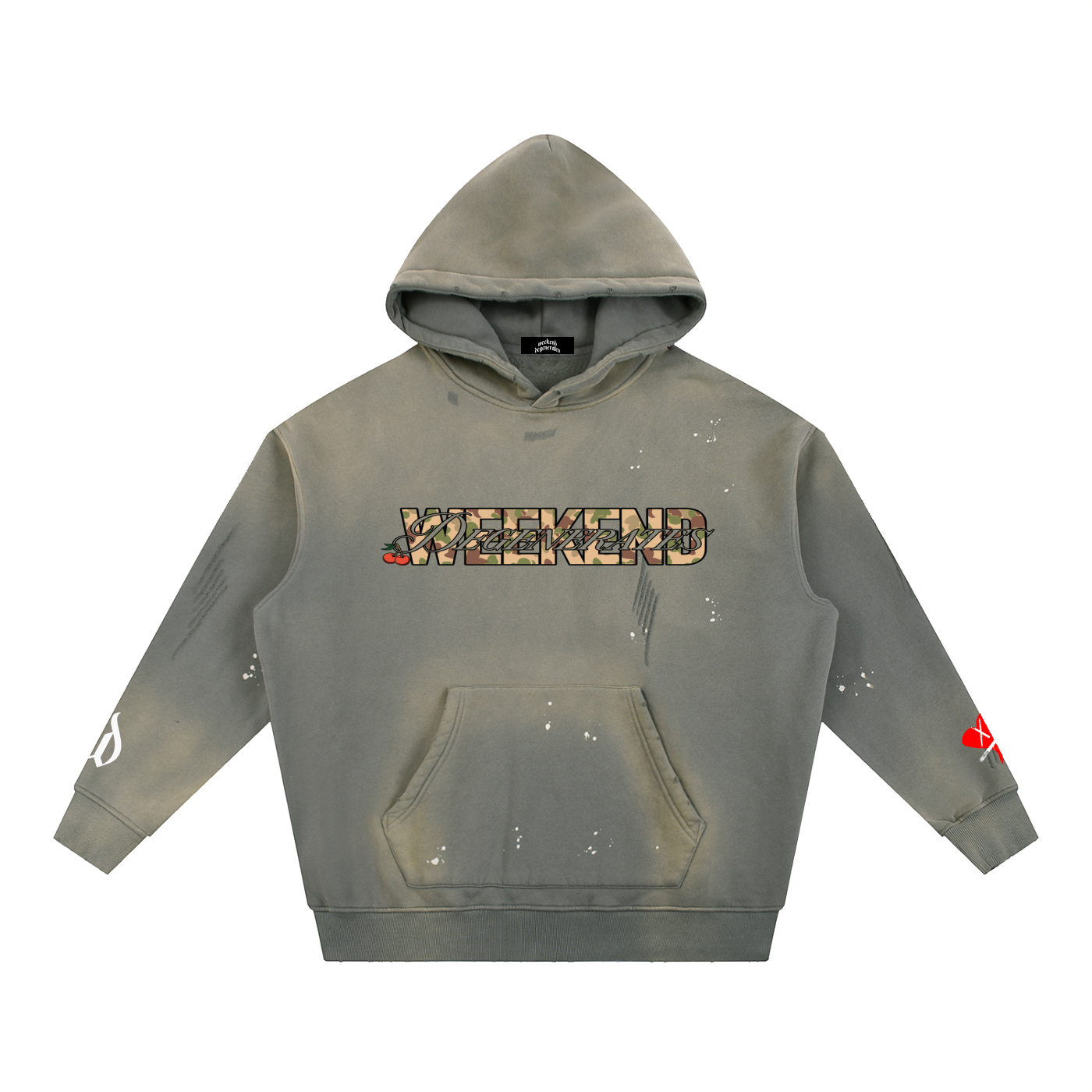Hearts and Cherries Fleece Hoodie
