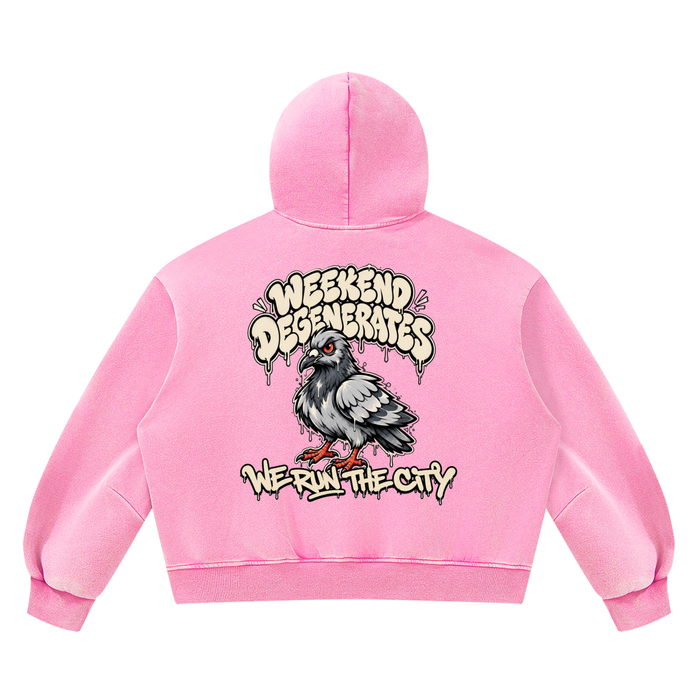 Pigeon Vintage Wash Boxy Fleece Hoodie