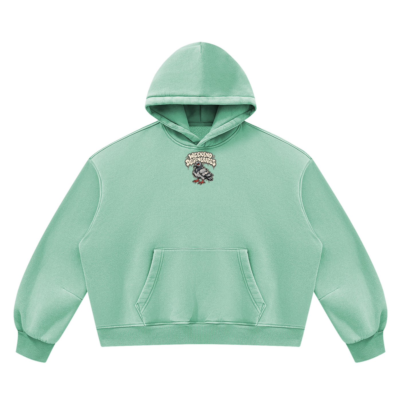 Pigeon Vintage Wash Boxy Fleece Hoodie