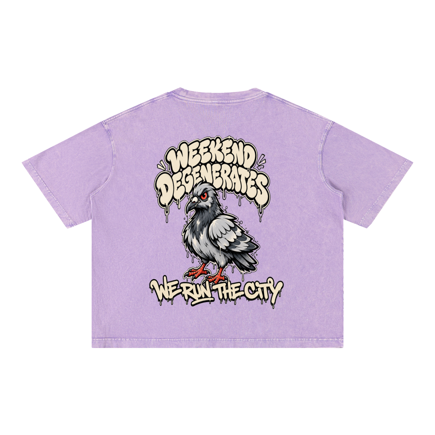 Pigeon Boxy Cotton T-Shirt