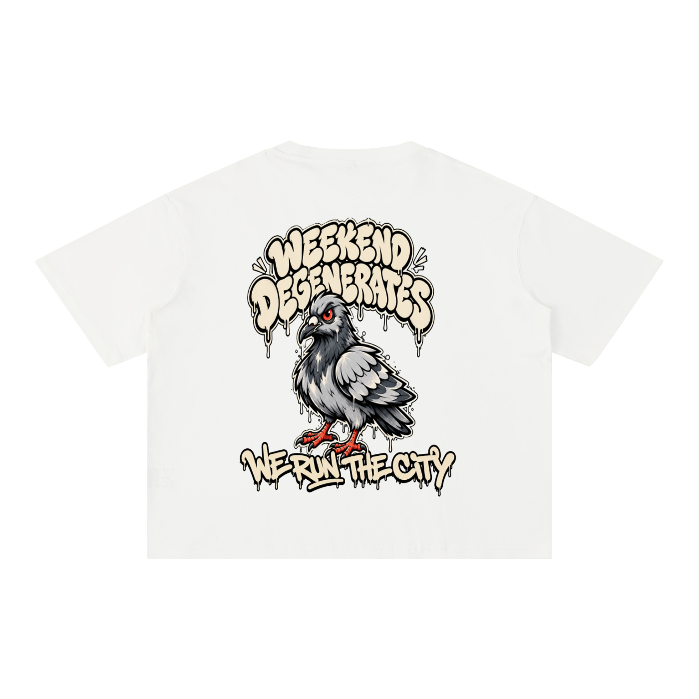 Pigeon Boxy Cotton T-Shirt