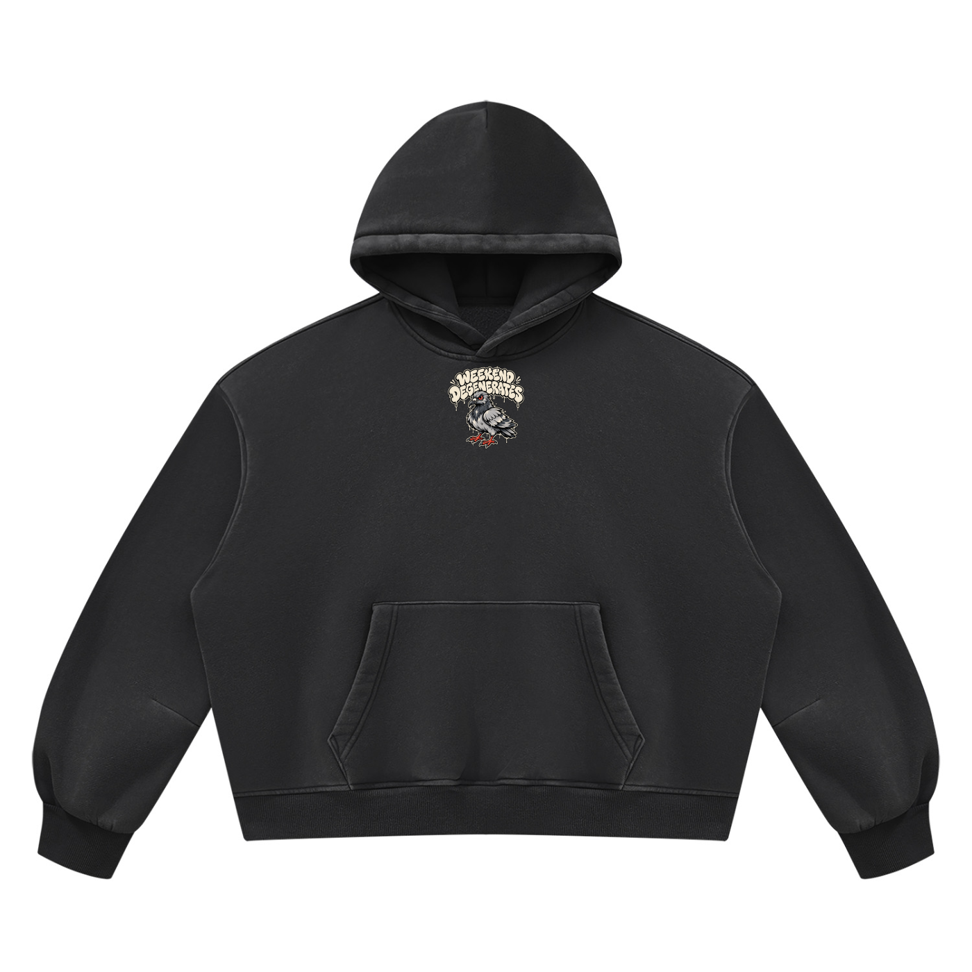 Pigeon Vintage Wash Boxy Fleece Hoodie