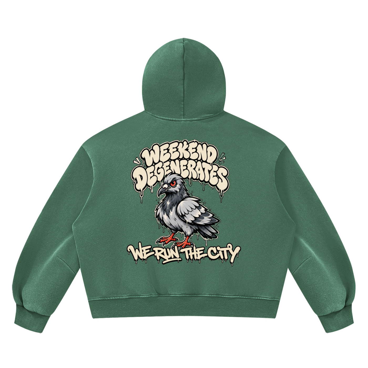 Pigeon Vintage Wash Boxy Fleece Hoodie