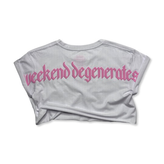 Weekend Degenerates "The Second" Crop Top